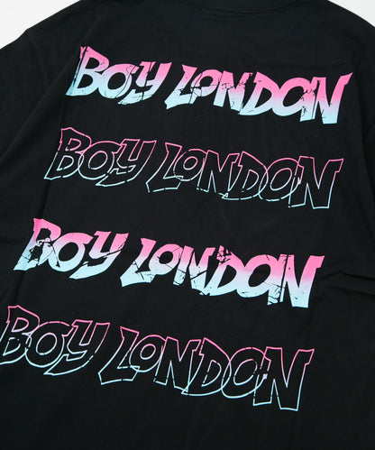 GRADATION LOGO GRAPHIC TEE BLACK【B232N0104802】