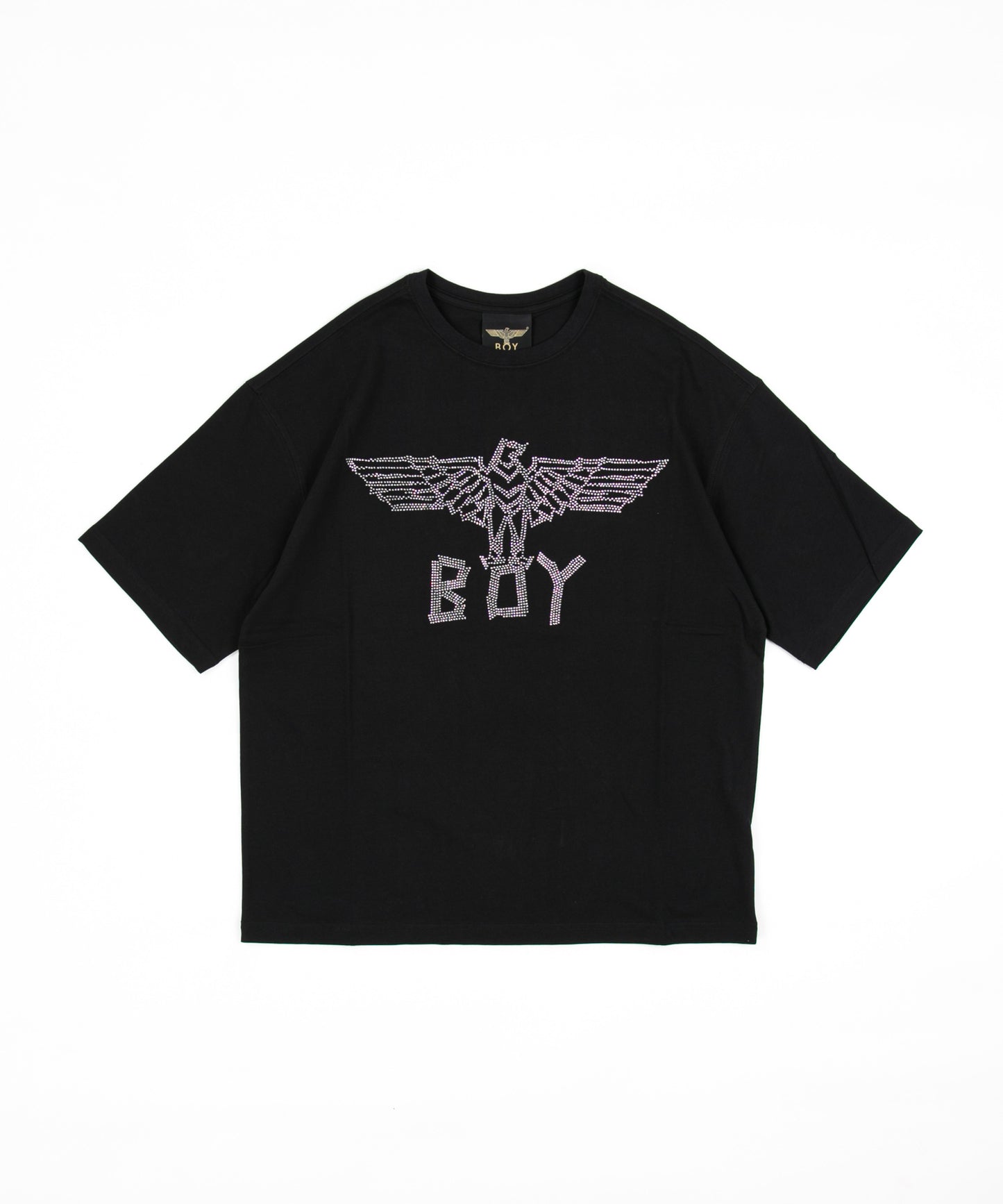 RHINESTONE BOY EAGLE TEE BLACK 【B221N0101902】