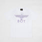 GLITTER&METALIC EAGLE WING T-SHIRTS WHITE【B222N0101801】