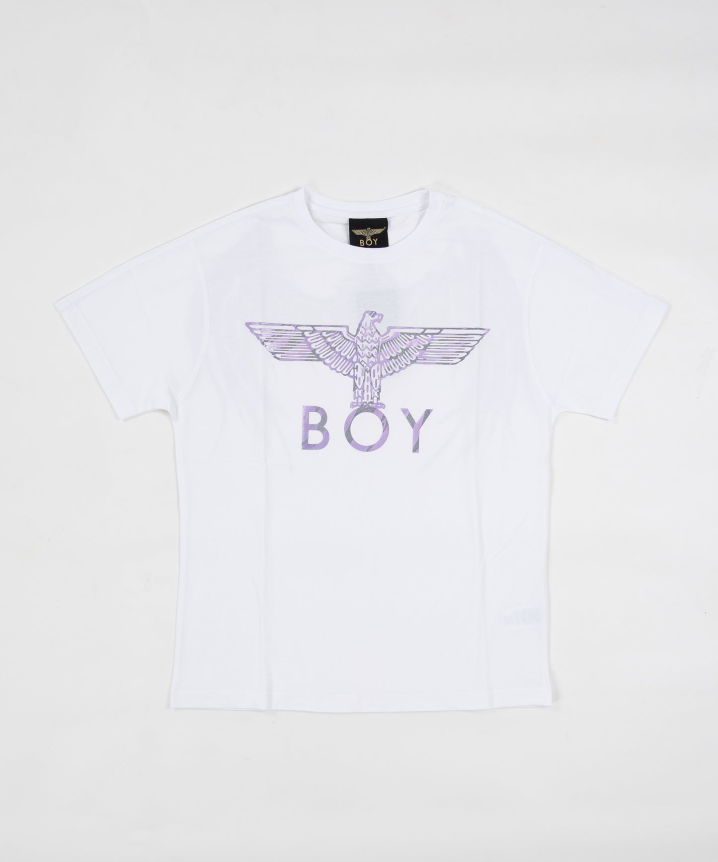 GLITTER&METALIC EAGLE WING T-SHIRTS WHITE【B222N0101801】