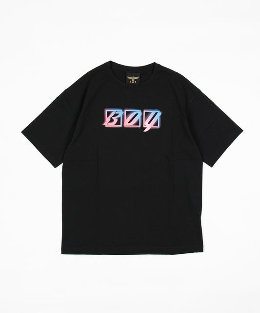 NEON LOGO T-SHIRTS BLACK【B222N0101202】