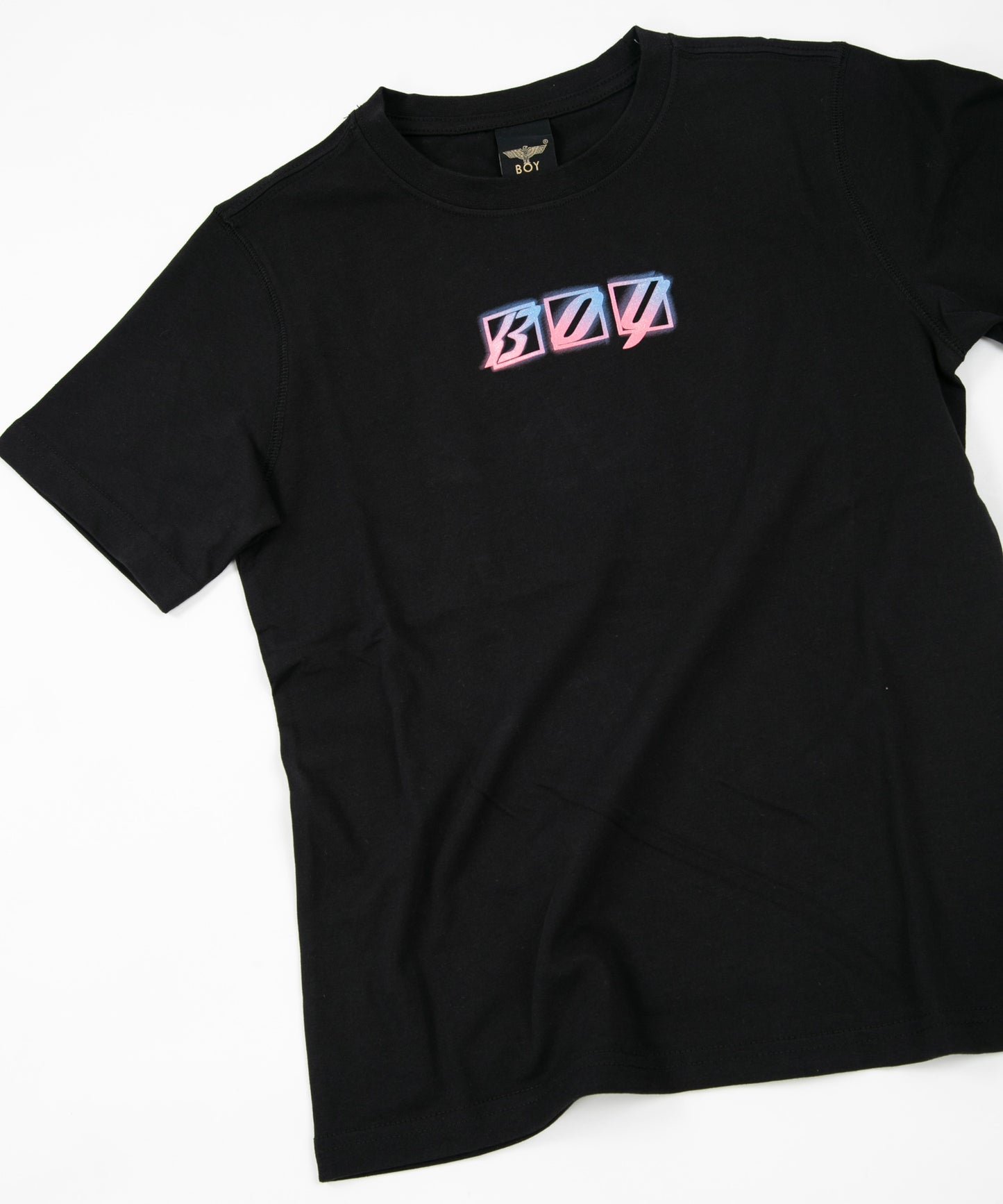 NEON LOGO T-SHIRTS BLACK【B222N0101202】