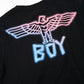 NEON LOGO T-SHIRTS BLACK【B222N0101202】