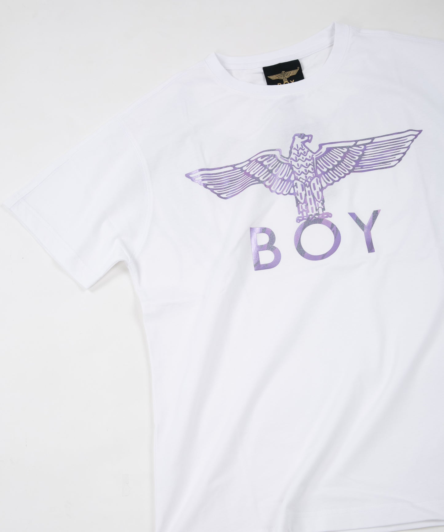 GLITTER&METALIC EAGLE WING T-SHIRTS WHITE【B222N0101801】