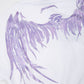 GLITTER&METALIC EAGLE WING T-SHIRTS WHITE【B222N0101801】