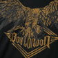 RHINESTONE BIG EAGLE T-SHIRTS BLACK 【B222N0103502】