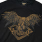 RHINESTONE BIG EAGLE T-SHIRTS BLACK 【B222N0103502】