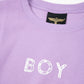 KANOKO CREW NECK TEE PURPLE 【B222N0101309】