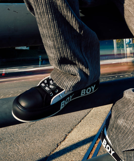 BOY MONO CANVAS HIGH-CUT SNEAKER【B233N7901101】