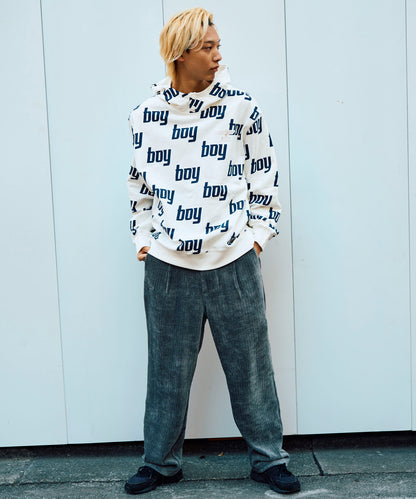 BOY MONOGRAM FOODIE PARKA WHITE【B234N0400831】