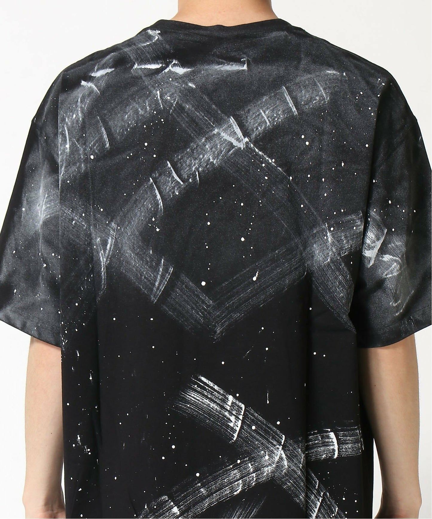 BRUSH PAINTED EAGLE TEE BLACK 【B221N0104302】
