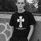 CROSS LOGO TEE BLACK×WHITE【AFJ-HRT00302】