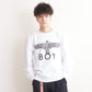CLASSIC EAGLE BOY CREWNECK SWEAT WHITE/BLACK【AFJ-2000-SWW01】