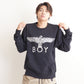 CLASSIC EAGLE BOY CREWNECK SWEAT BLACK/WHITE【AFJ-2000-SWB01 】