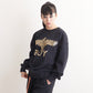 CLASSIC EAGLE BOY CREWNECK SWEAT BLACK/GOLD【AFJ-2000-SWB02】