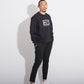 CHAIN DESIGN DOUBLE FACE SWEAT BLACK【B223M0370202】