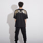 GLITTER EAGLE WIDE TEE BLACK【B223N0101102】