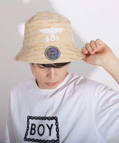 BOY JACQUARD BUCKET HAT KHAKI【B223N9000613】