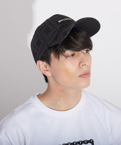 BOY LOGO PATTERNED CAP BLACK【B223N9000402】