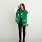OVERSIZE STADIUM JACKET GREEN【B223N2900205】