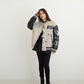 SHAGGY CHECK COACH JACKET BLACK【B224N2300702】