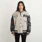SHAGGY CHECK COACH JACKET BLACK【B224N2300702】