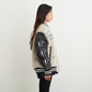 EMBROIDERY PATCH STADIUM JACKET GREY【B224M2970308】