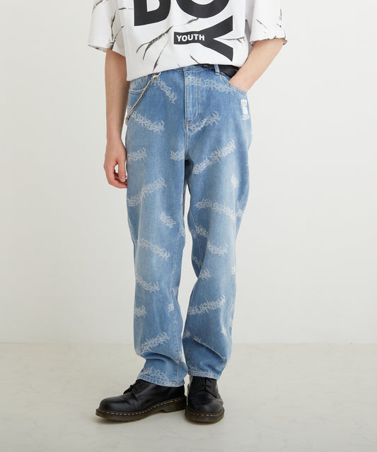 VINTAGE BOY DENIM PANTS BLUE【B224M5500206】