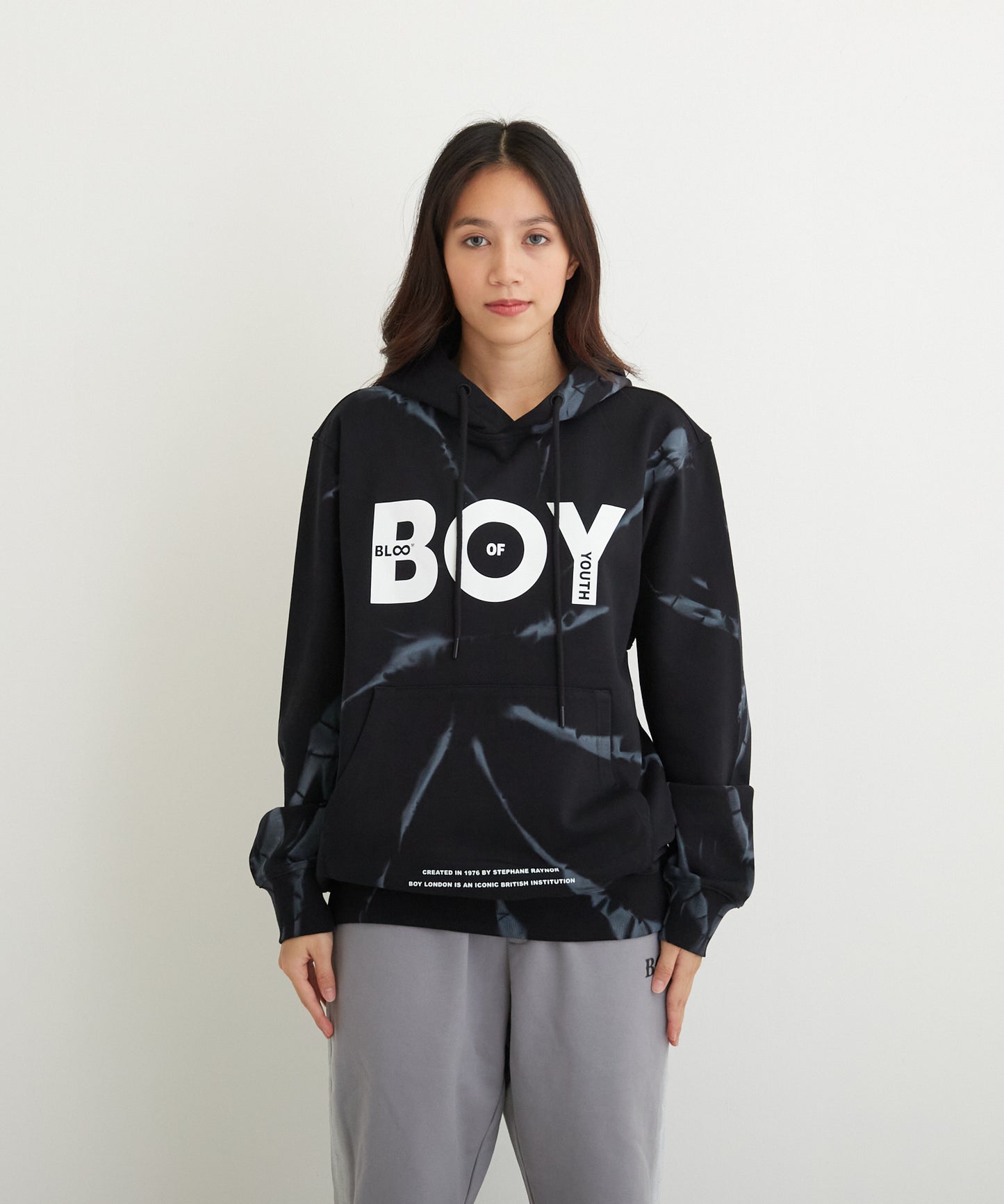 TIE-DYE BOY PARKA BLACK【B223M0470202】