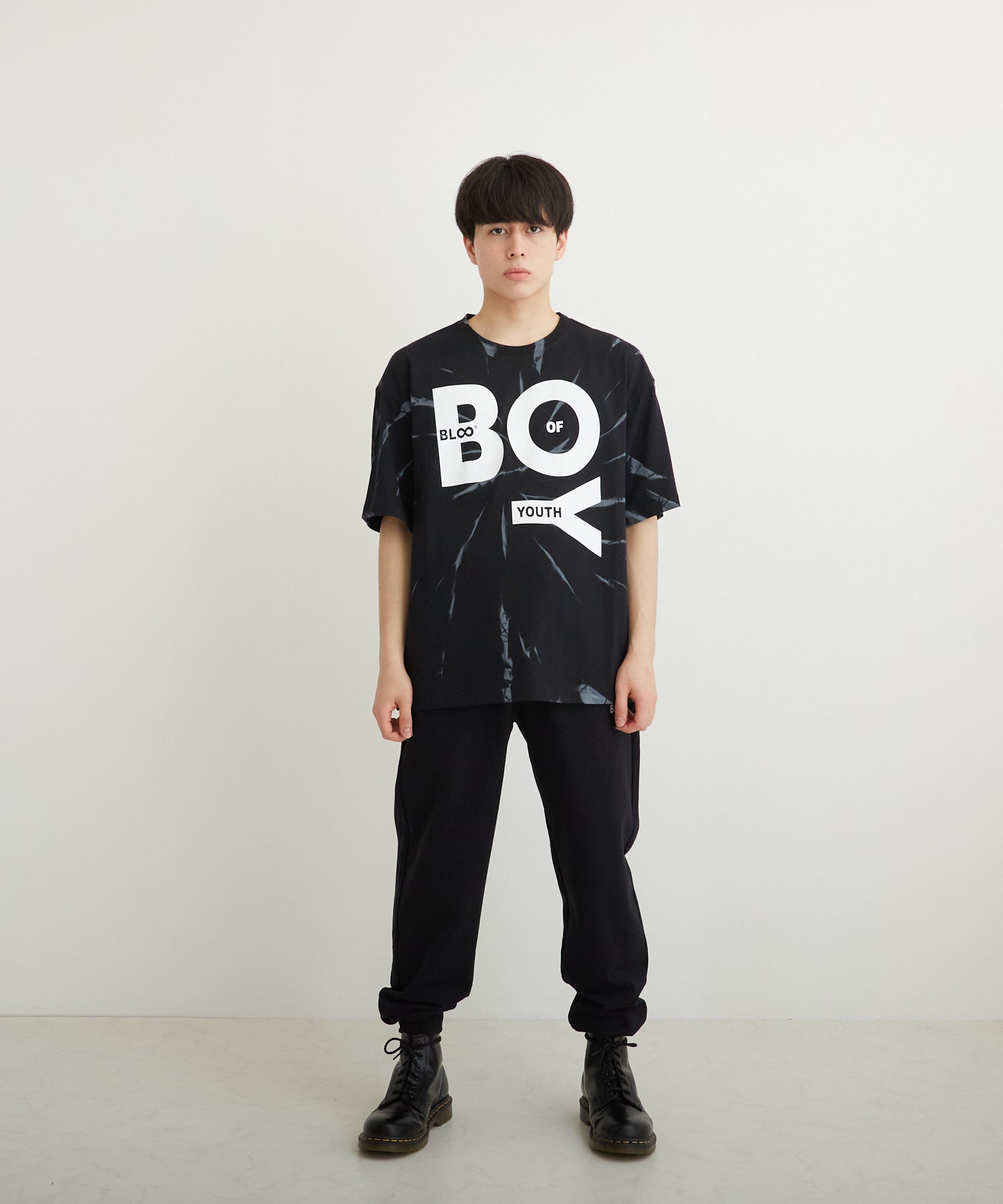 TIE-DYE BOY TEE BLACK【B223M0170102】 – BOY LONDON