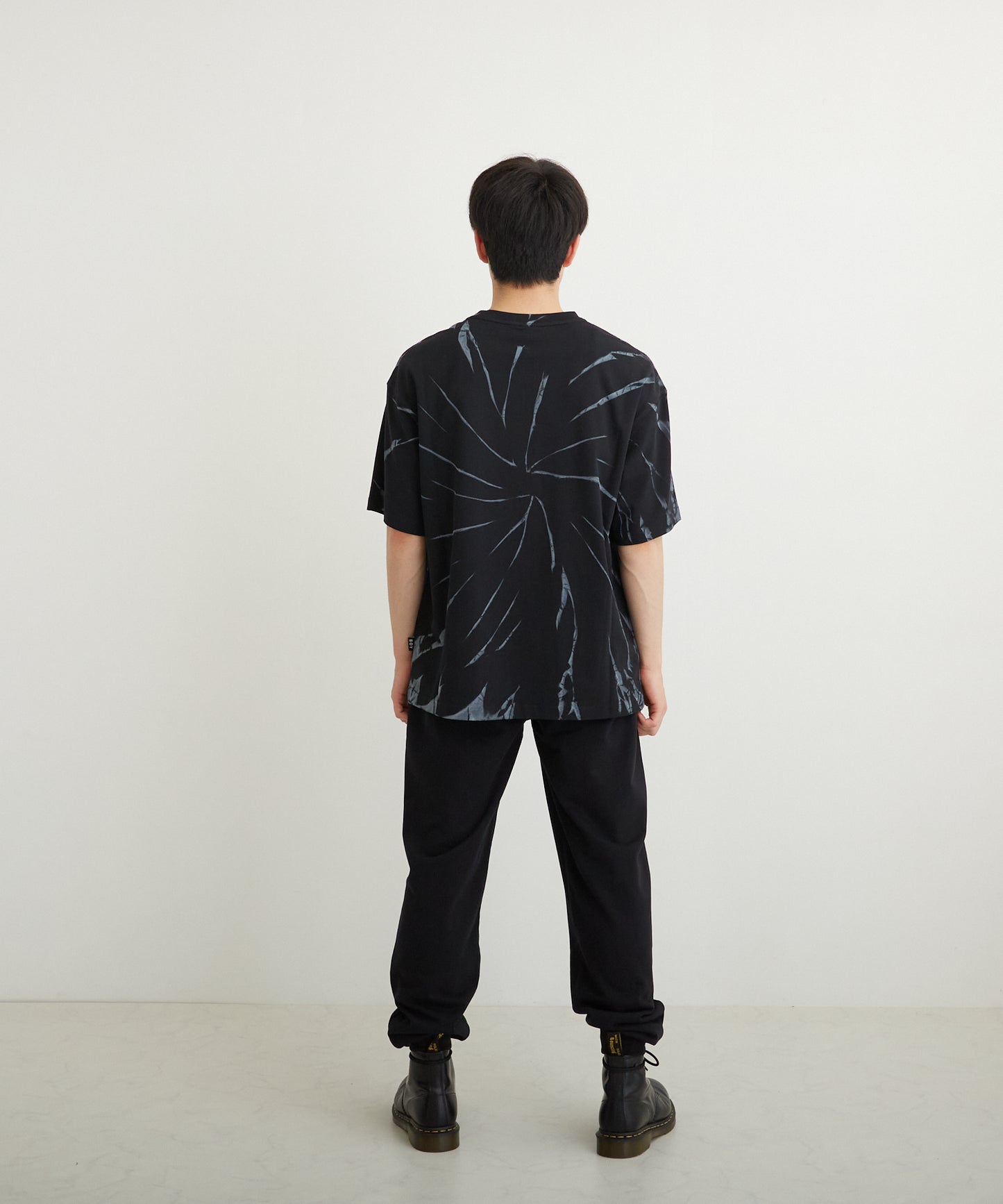 TIE-DYE BOY TEE BLACK【B223M0170102】