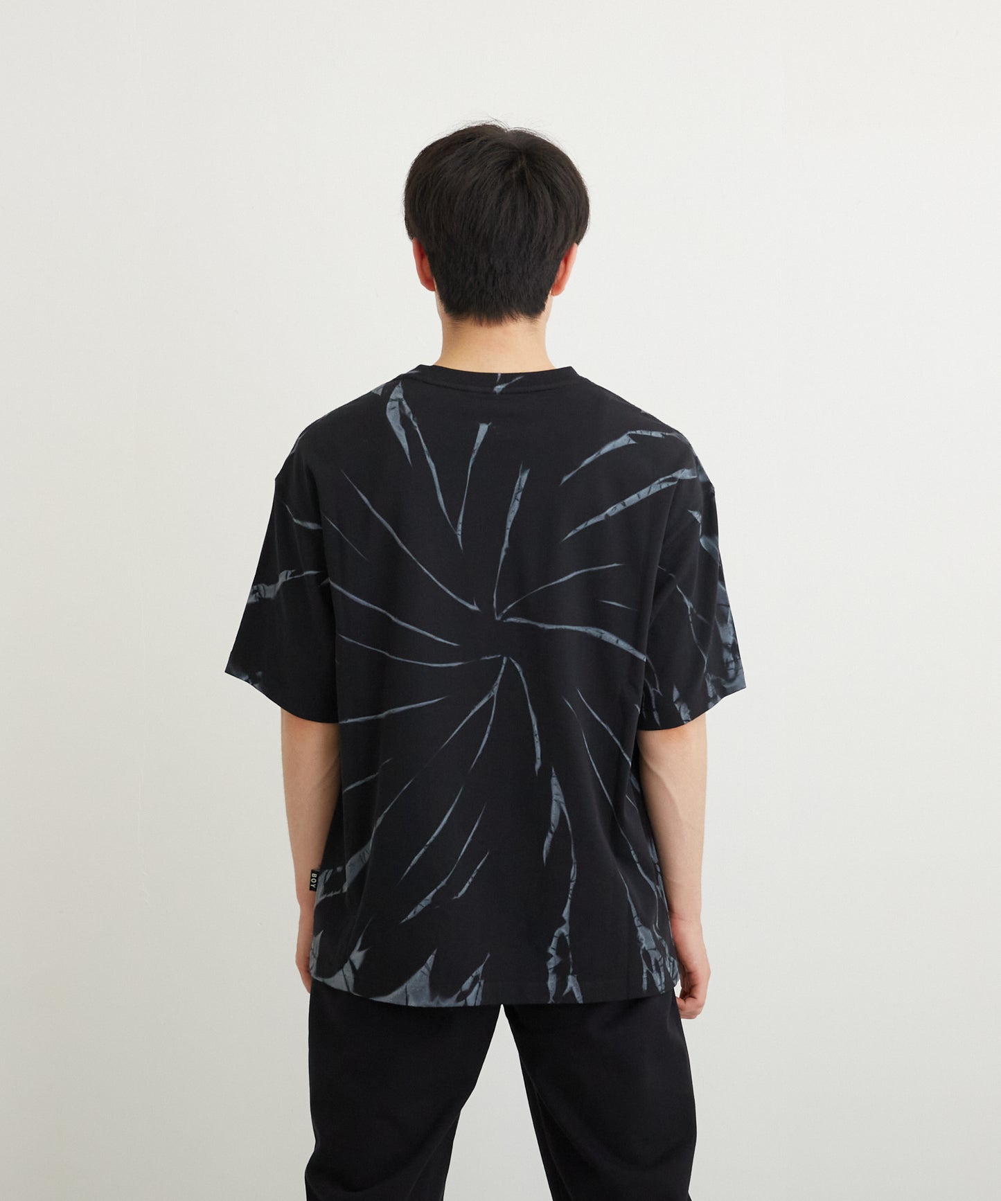 TIE-DYE BOY TEE BLACK【B223M0170102】