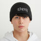 BOY RHINESTONE KNIT CAP BLACK【B224N9000512】