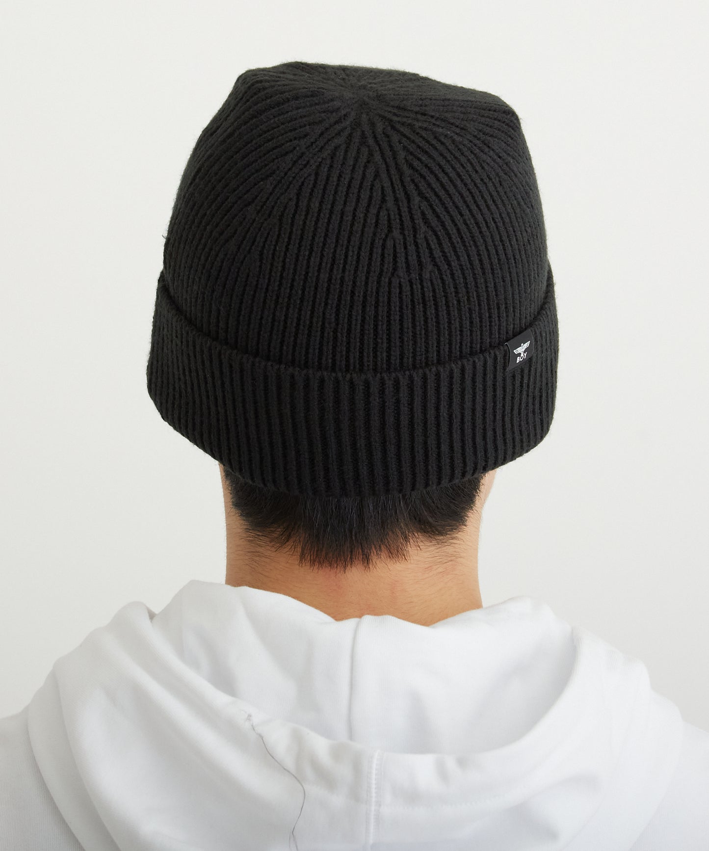 BOY RHINESTONE KNIT CAP BLACK【B224N9000512】