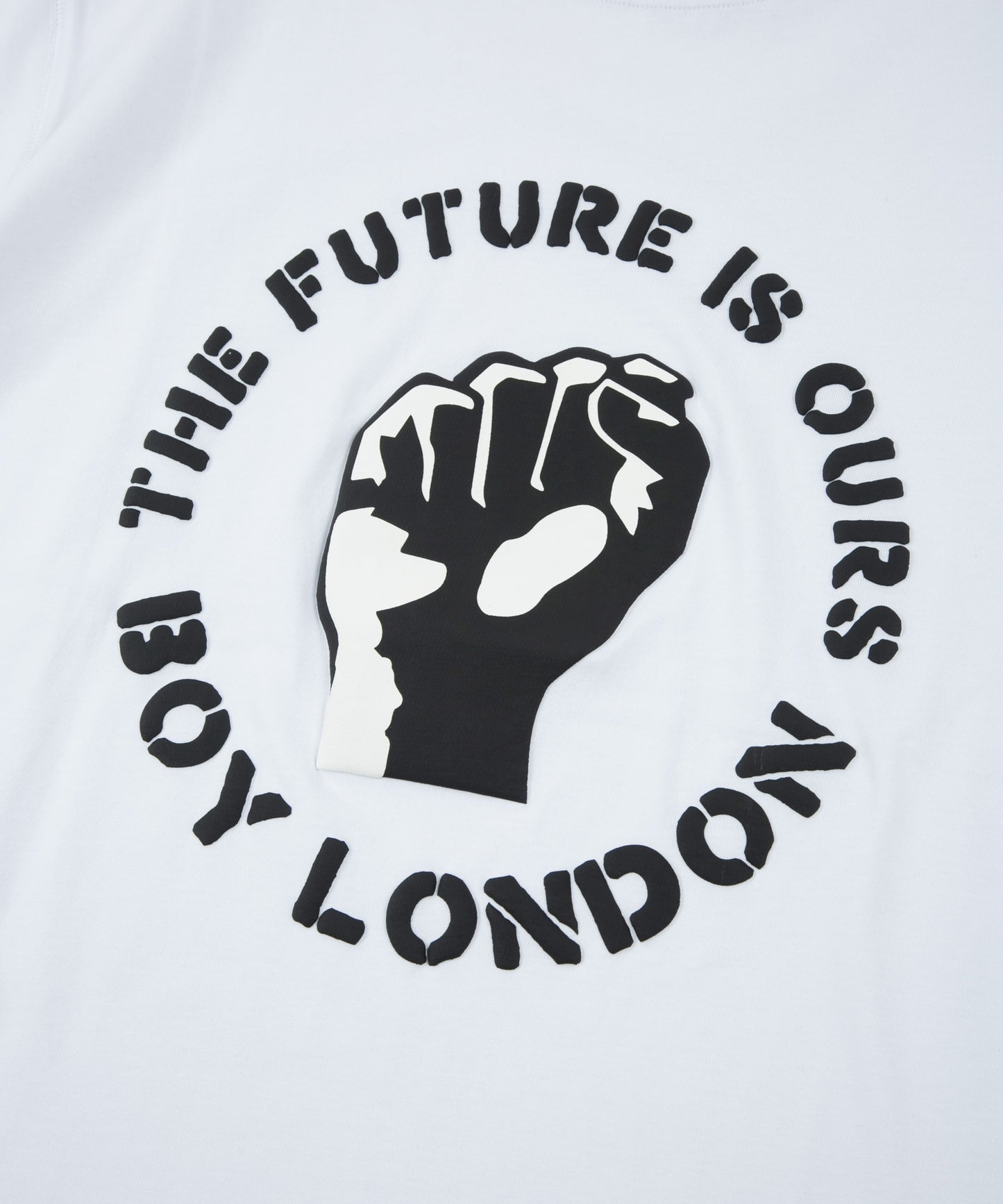 「THE FUTURE IS OURS」 TEE WHITE【AFJ-T230301】