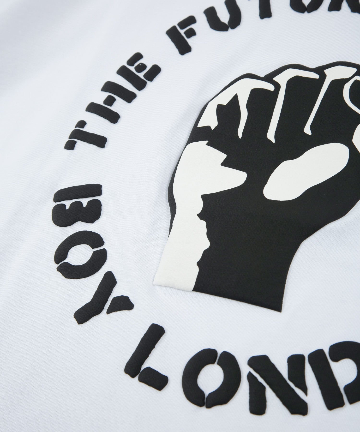 THE FUTURE IS OURS」 TEE WHITE【AFJ-T230301】 – BOY LONDON