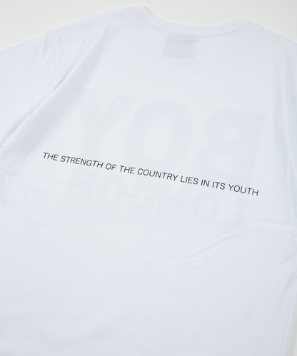 BOY LONDON LOGO TEE WHITE×BLACK【AFJ-T230201】