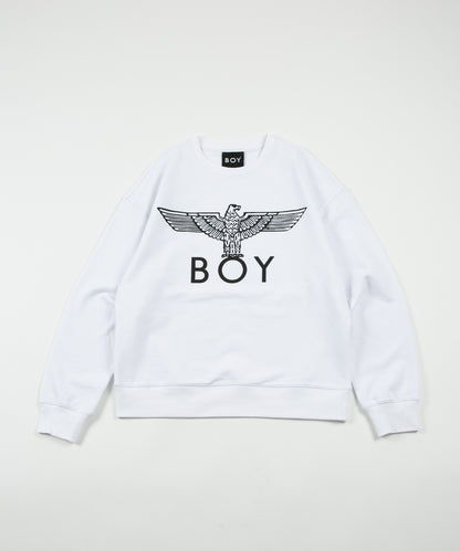 EAGLE BOY LOGO SWEAT WHITE×BLACK【AFJ-2100-SWW01】