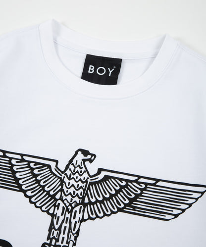 EAGLE BOY LOGO SWEAT WHITE×BLACK【AFJ-2100-SWW01】
