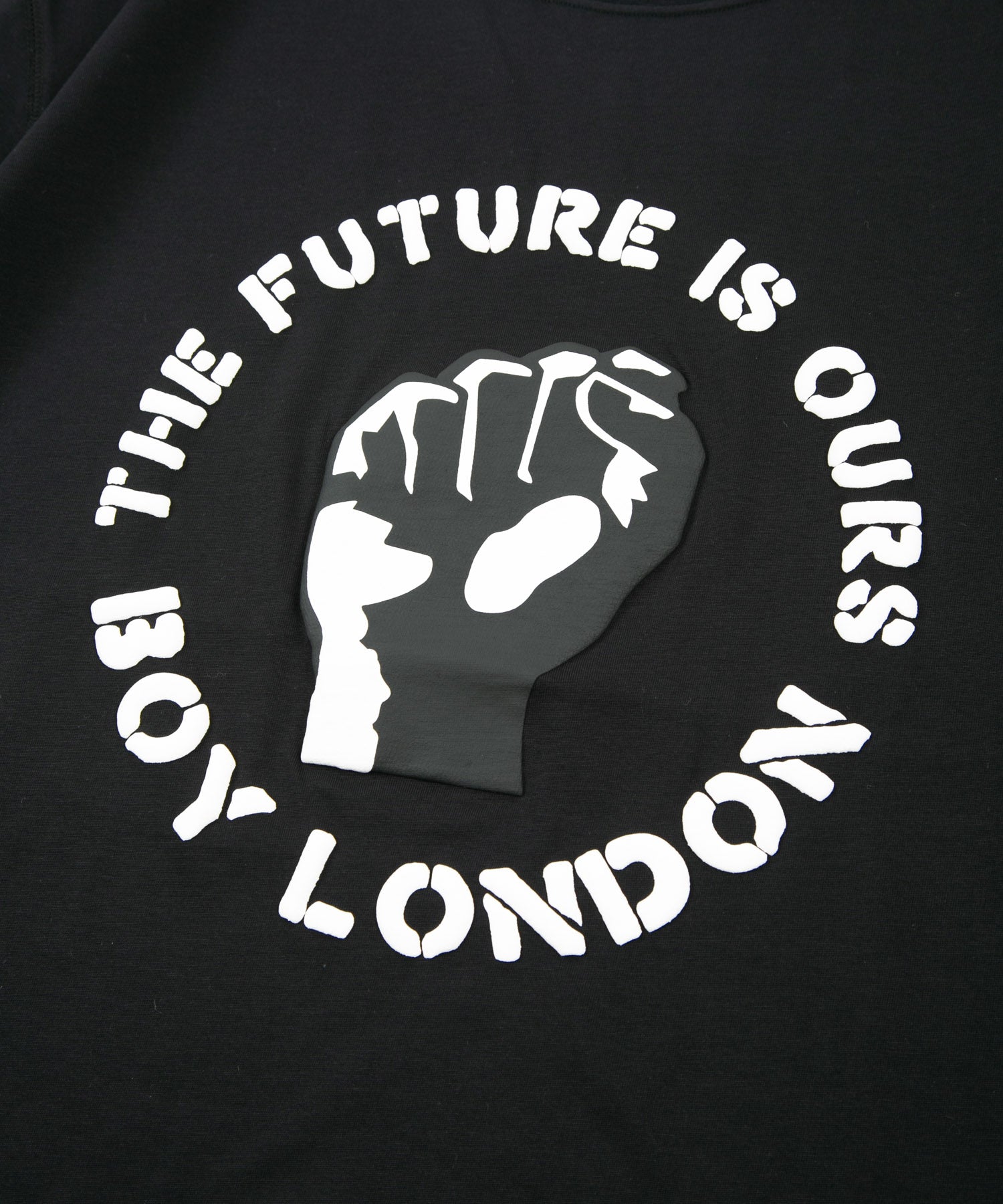 「THE FUTURE IS OURS」 TEE BLACK【AFJ-T230302】