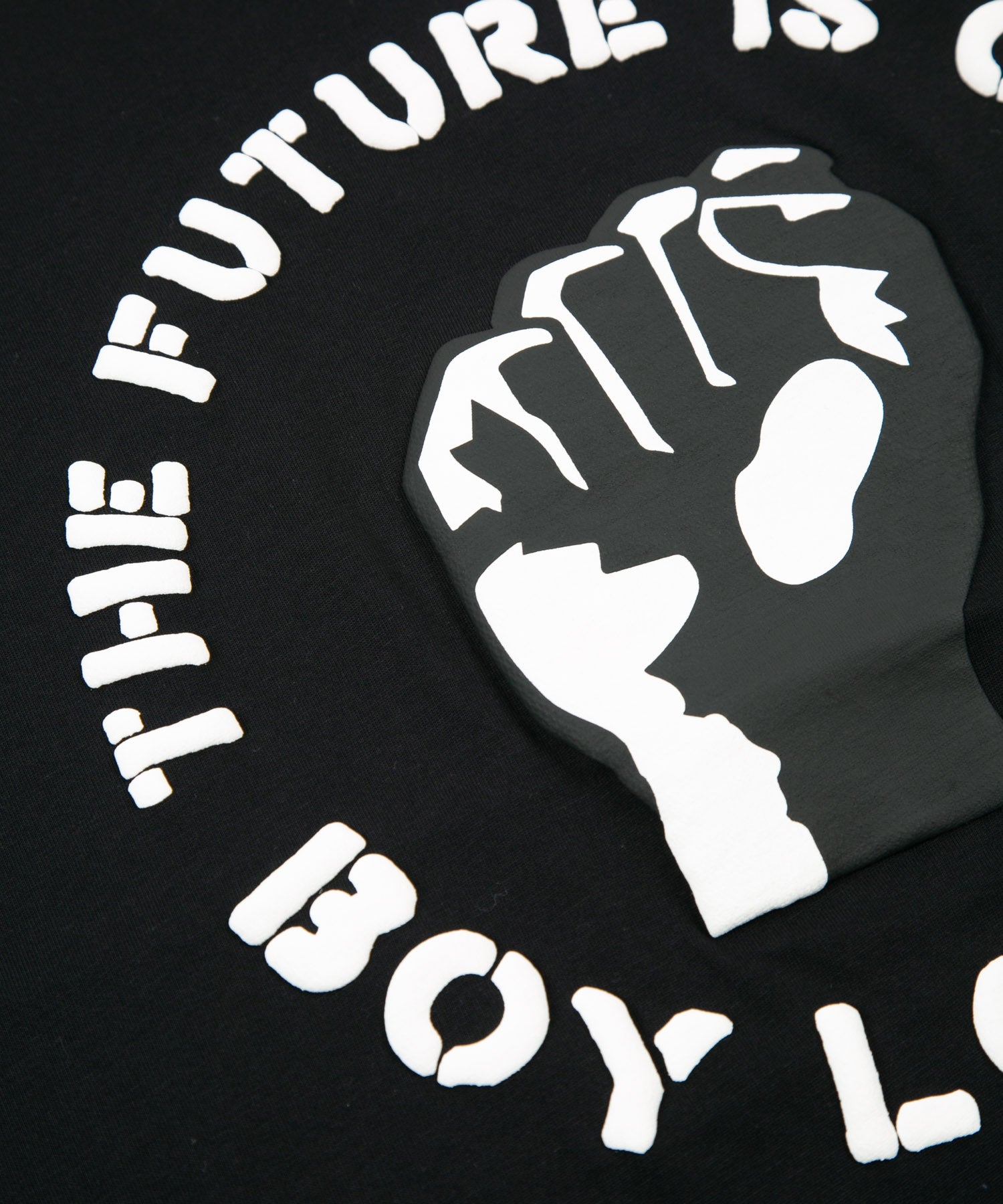 「THE FUTURE IS OURS」 TEE BLACK【AFJ-T230302】