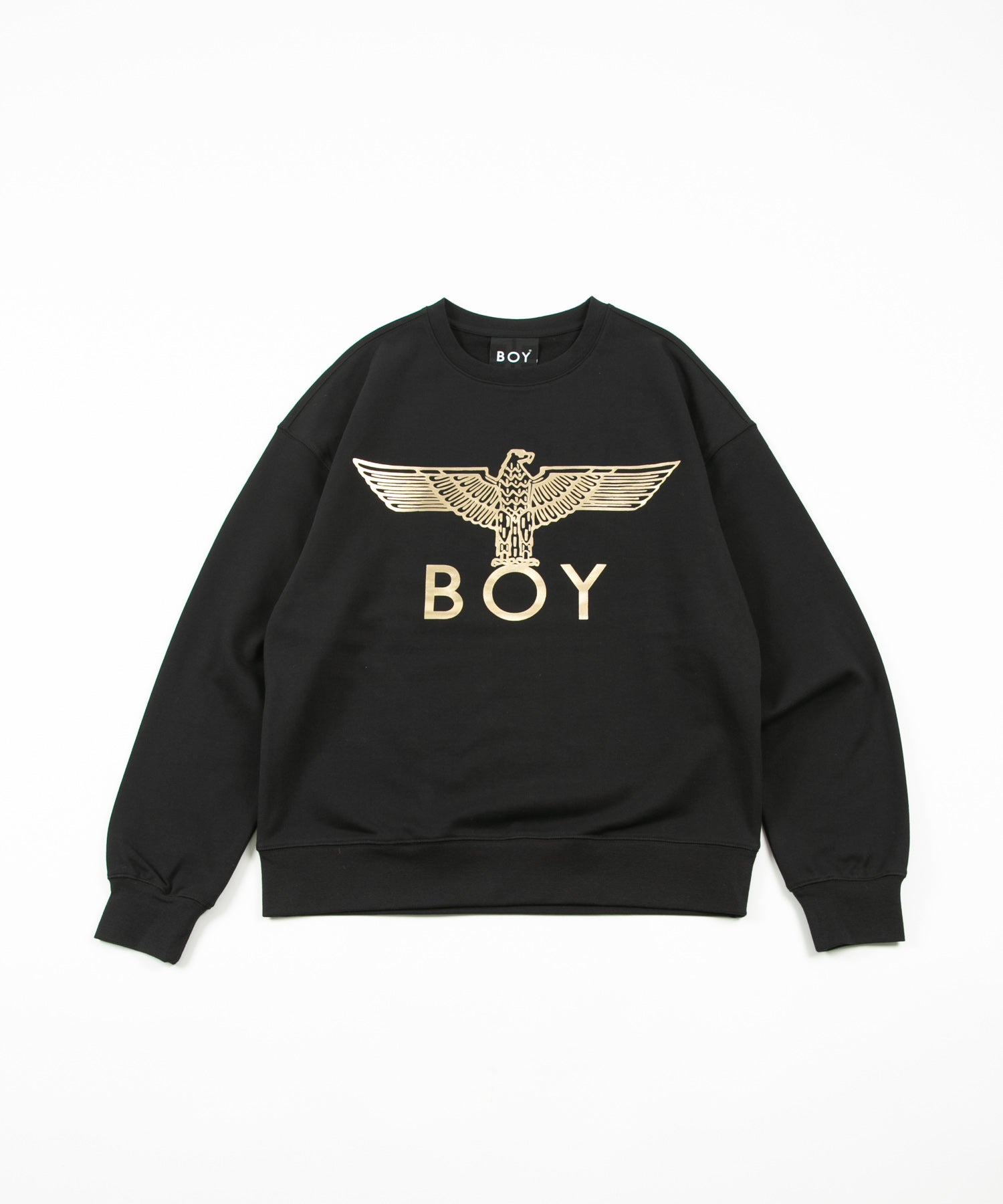 BOY LONDON LOGO SWEAT BLACK×GOLD【AFJ-2102-SWB02】