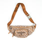 JACQUARD WAIST BAG BROWN【B224N8501208】