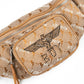 JACQUARD WAIST BAG BROWN【B224N8501208】