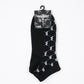 BOY PATTERNED SHORT SOCKS BLACK【B223N8300202】