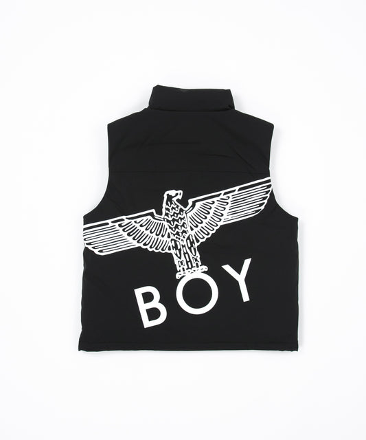 BOY EAGLE DOWN VEST BLACK【B223N3000302】