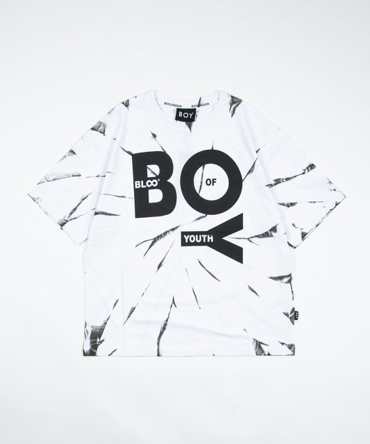 TIE-DYE BOY TEE WHITE【B223M0170101】