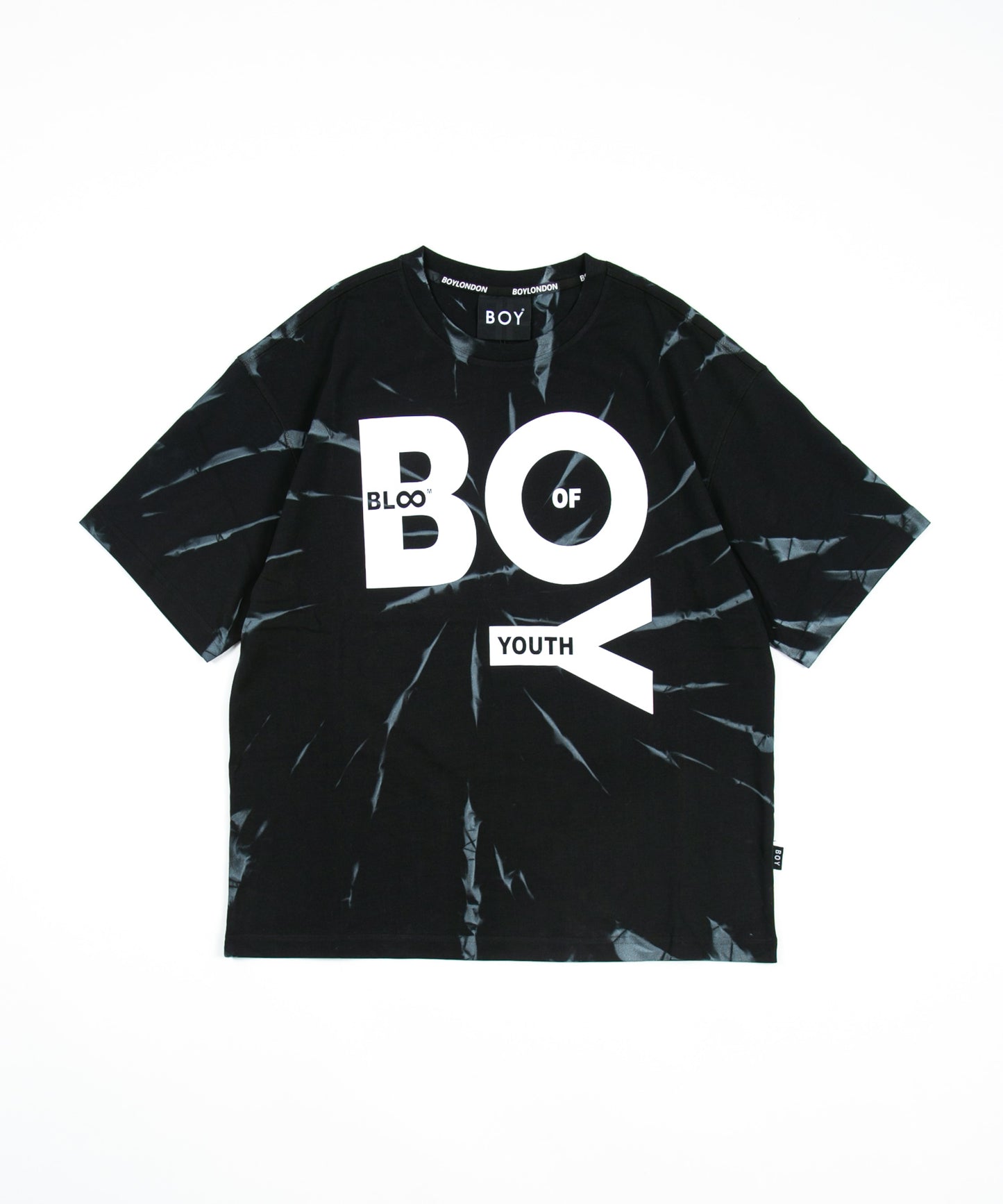 TIE-DYE BOY TEE BLACK【B223M0170102】