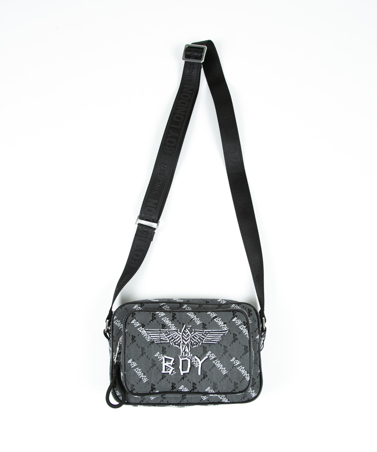 JACQUARD SQUARE SHOULDER BAG BLACK【B224N8500702】 – BOY LONDON