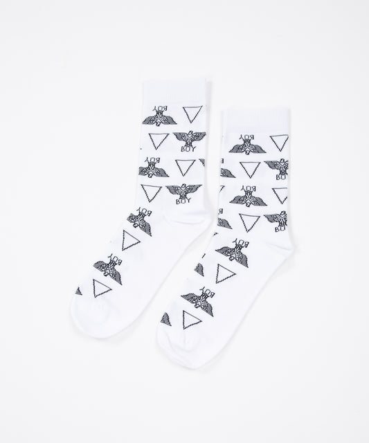 EAGLE&TRIANGLE SOCKS WHITE【B223N8100201】